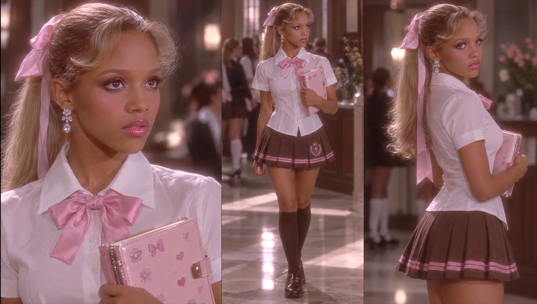 Three cinematic portraits of the leading Ladypreneur Academy student