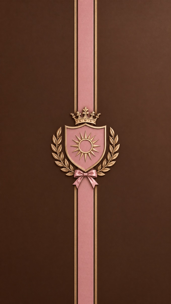 Crown Ribbon Emblem wallpaper